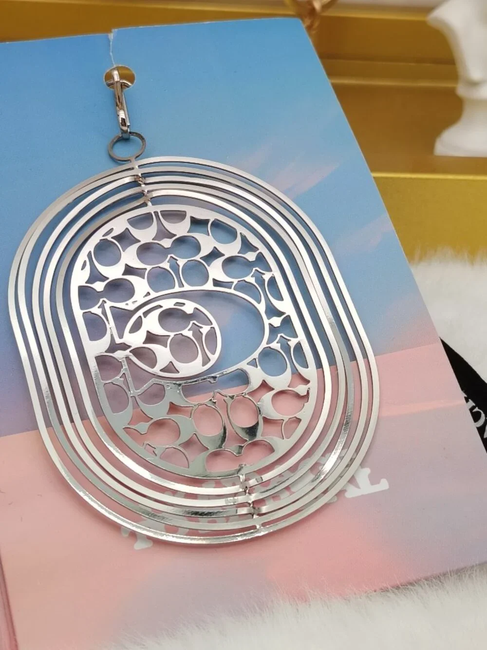 Coach bag charm purse charm